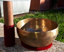 CAMPANA TIBETANA ORIGINALE 7 metalli bronzo da 30 a 10 centimetri CHAK NEPAL