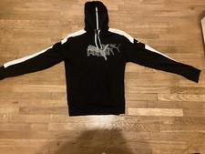 Felpa Puma con cappuccio nera