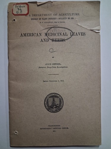 1911 american medicinal leaves - american,
