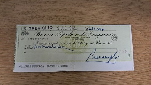 Assegno lire banca - assegno, popolare