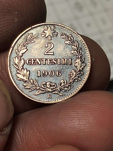 Moneta regno italia re - d'italia,