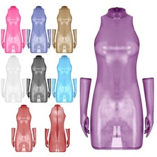 Mini abito donna trasparente