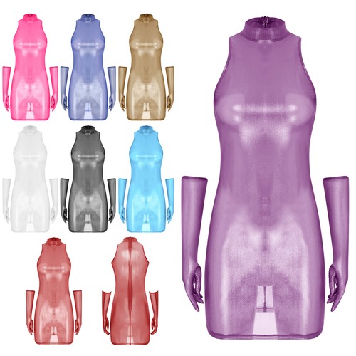 Mini abito donna trasparente