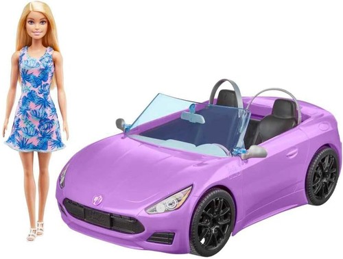 Barbie auto viola mattel - auto,