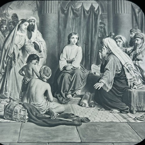 Vtg magic lantern glass slide - vtg,