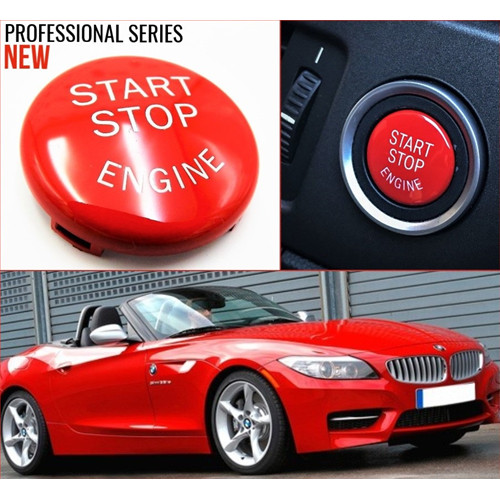 Pulsante start stop rosso per - stop,