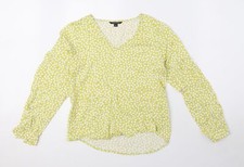 Camicia da donna verde a pois