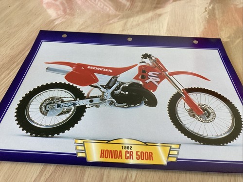 Honda cr500r 1992 cross cr500 - honda,