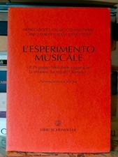 L'ESPERIMENTO MUSICALE Boito Confalonieri Gadda Tessa Libri Scheiwiller 2004