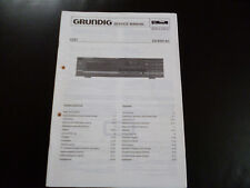 Manuale di servizio originale Grundig CD 8400 MKII 