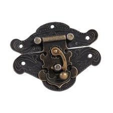 Antique Retro Decorative Hasp Pad Chest Lock Plate For Wooden Jewelry Box HG AC