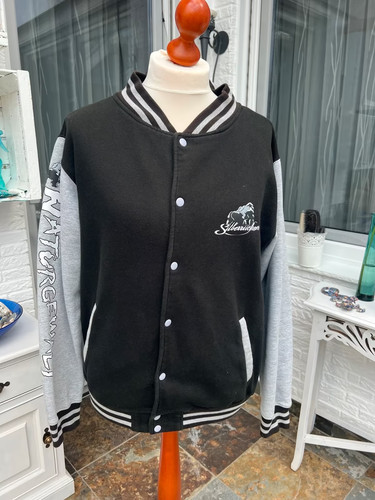 Giacca college dorso argento