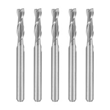 5 pezzi 1/8" gambo 3,0 mm x 12 mm metallo duro naso piatto estremità fresa CNC punte router