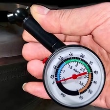 MANOMETRO CONTROLLO PRESSIONE PNEUMATICI MISURATORE GOMME 0-4 BAR PRECISO 50 MM