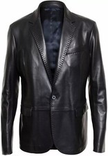 Blazer uomo in morbida pelle