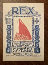 REX Superba - Regis Nomen Navis Omen - Cardellini 1931