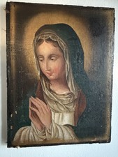 Quadro Antico Olio Su Tela