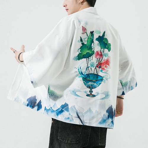 Uomo casual kimono cardigan - uomo,