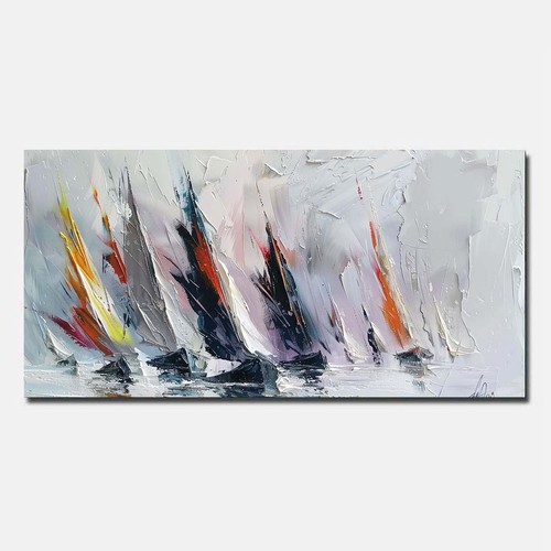 Quadro astratto dipinto - , mano