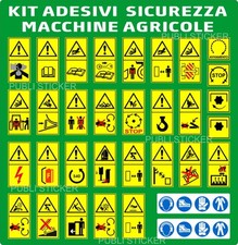 31 PITTOGRAMMI ADESIVI SEGNALE