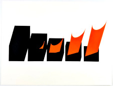 attila kovacs siebdruck 1971 signiert limitiert konkrete kunst ungarn