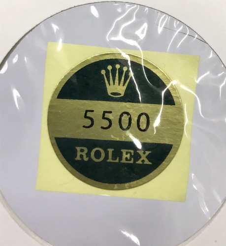 Rolex 5500 caseback sticker - rolex,