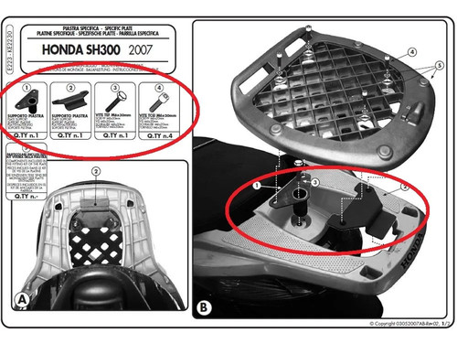 Givi kit attacchi - kit, post.