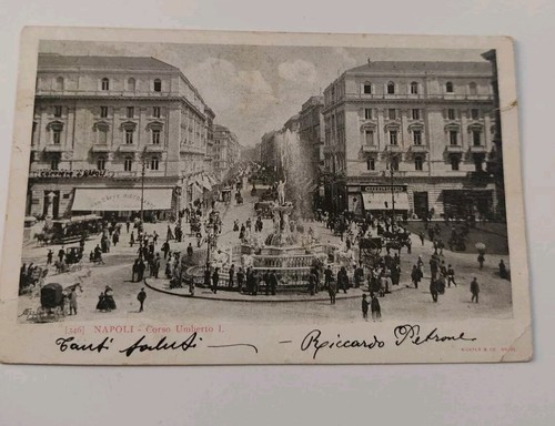 Cartolina napoli 1900 corso - cartolina,