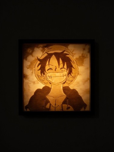 Litofania lampada one piece - litofania,