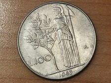 1963 Italy 100 Lire KM# 96.1