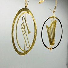 Arpa e trombone musica vintage