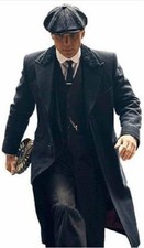 Trench coat uomo lungo lana