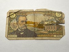 Biglietto Francia 5 Franchi Pasteur 5-5-1967 (10-45)