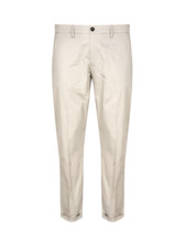 PANTALONE DONNA LIU JO M124P301 LIONE STRIPPR COTONE 257 BEIGE ORIGINALE PE 2024