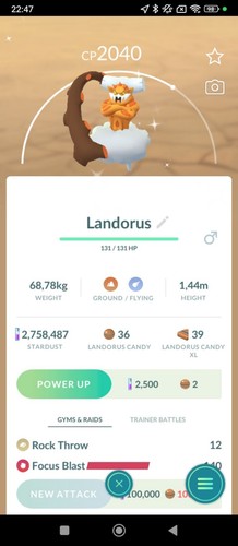 Landorus shiny legendary only - shiny,