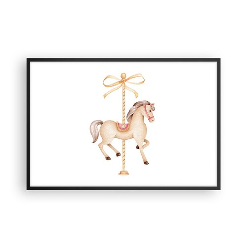 Poster 91x61cm cavallo giostra - 91x61cm,
