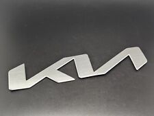 KIA 170MM LOGO SATINATO SIGLA EMBLEMA FREGIO STEMMA SCRITTA BADGE TARGA NOME