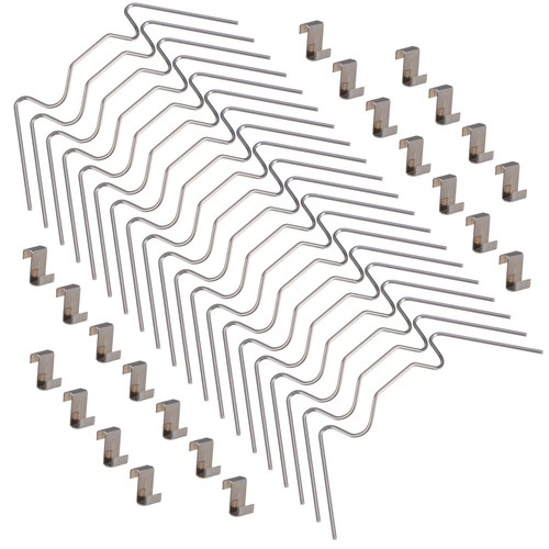 100 pezzi clip - pezzi, acciaio