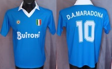 MONDO REPLICA VINTAGE NAPOLI 1987/88 1° SCUDETTO # 10 D. MARADONA TG. XL BUITONI