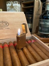 Accendino S.T.Dupont, modello uomo, linea 1, oro, incisione TI, REVISIONATO