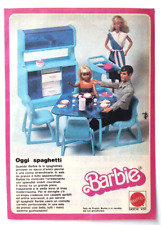 Pubblicita' Barbie Sala Da Pranzo Mattel Cucina Old Advertising Vintage 1982(T7)