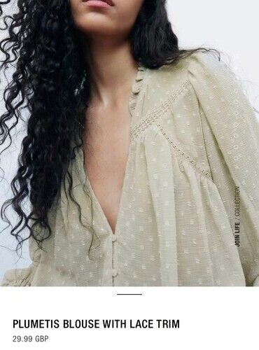 Nuova con etichette zara - con, verde