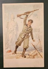 Cartolina originale Reparti Milizia Universitaria MVSN timbrata viaggiata