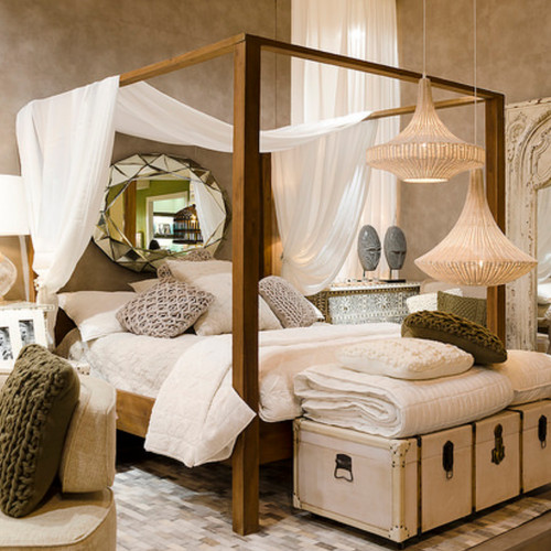 Letto baldacchino etnico - letto,