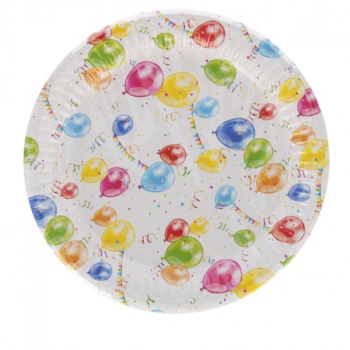 Talerz papierowy 180 balony - 180,