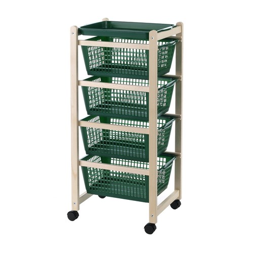 Carrello salvaspazio cesti - carrello,