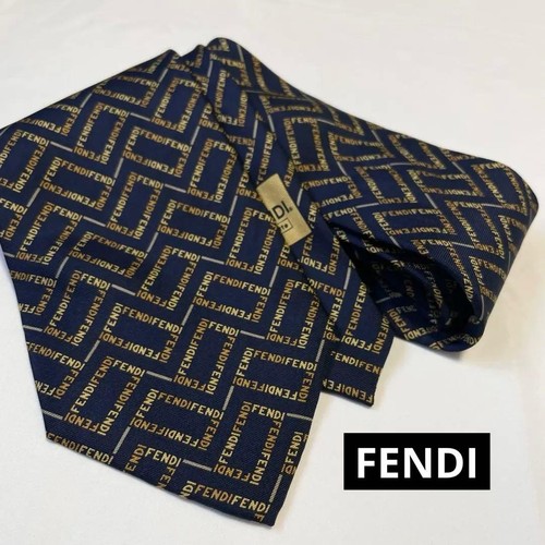 Cravatta fendi seta logo - cravatta,