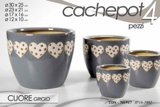 4 VASI CACHEPOT CERAMICA PORTA