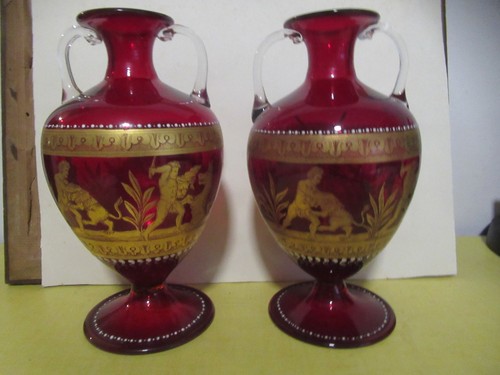 Salviati murano paire vases - salviati,