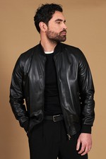 Bomber Giacca in Pelle Uomo